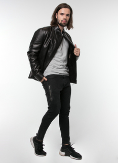 Дубленка мужская Perre 4466i черная 50 RU