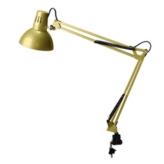 Настольный светильник Ultra LIGHT МТ2002 С струбц. 60Вт 220В ЛН Е27, золотой