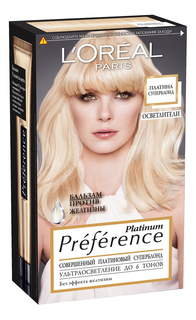 Краска для волос L`Oreal Paris Preferance 6 Платина суперблонд осветленный 40 мл