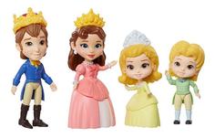 Disney princess 012570 принцессы дисней набор 4 куклы софия прекрасная семья 7,5 см