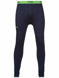 Кальсоны Bergans Soleie Tights 2018 мужские синие/зеленые, S