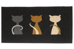Коврик придверный 40х60 см Hoff Три кошки