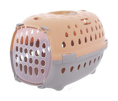 Переноска для домашнего питомца Stefanplast Travel Chic 48x32x31 см Бело-оранжевая