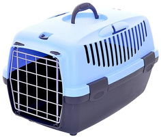 Переноска для домашнего питомца Stefanplast Gulliver 48x32x31 см Черно-синяя