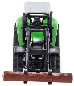 Машина металлическая Siku Трактор с захватом для бревен