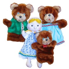 Игровой набор Тайга Кукольный театр Три медведя 4 персонажа