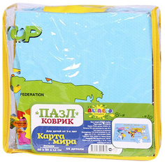Пазл-коврик ALTACTO creative Карта мира 60х90х1 2см 54 элемента