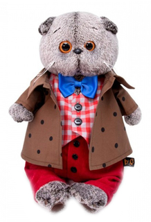 Мягкая игрушка "Басик в костюме с бантом", 25 см Ks25-111 Басик и Ко
