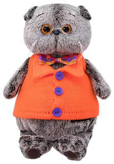 Мягкая игрушка «Басик» в вязаном жилете, 22 см Басик и Ко