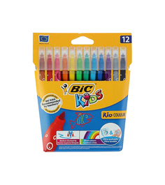 Фломастеры 12 цветов BIC Kids Kid couleur CubicFun