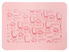 Коврик силиконовый детский для кормления от 5 мес., розовый Mum&Baby