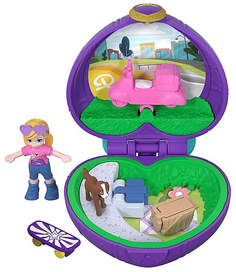 Компактный набор "Полли Покет" в шкатулке - Пикник Полли и Персика на природе Mattel