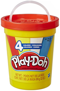 Набор пластилина Play-Doh в большой банке, красный, 4 цвета Hasbro