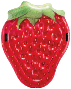 Надувной матрац "Клубника" с ручками, 168 х 142 см Intex