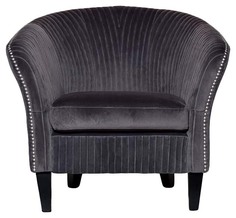 Кресло для гостиной Garda Decor 83х72х69 см, черный/серый
