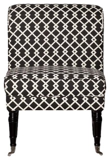 Кресло для гостиной Garda Decor 87х61х75 см, черный/белый, черный
