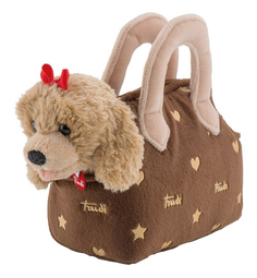Мягкая игрушка "Кокер" в коричневой сумочке, 23 см Trudi