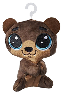 Мягкая игрушка "Литл Пет Шоп" на застежке - Медведь Хоффман, 10 см Hasbro