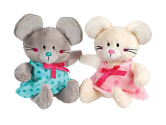 Мягкая игрушка животное Fluffy Family Мышонок Мики в платье 681595