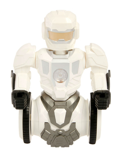 Робот р/у "Трансформер" (на аккум., свет, звук), белый Mega Toys