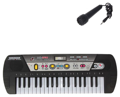 Детский синтезатор "Импровизация" с микрофоном, черный Music Workstation