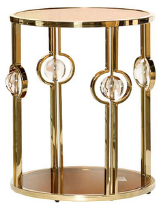 Журнальный стол Garda Decor 60х60х60 см, золотистый