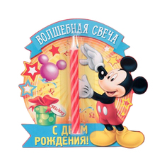 Свеча в торт Дисней "Волшебная свеча" , Микки Маус Disney