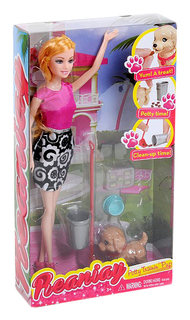 Кукла Reaniya с собачкой Shantou