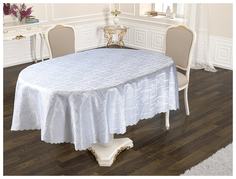 Скатерть KARNA DERTSIZ 2999 Овальная цвет Белый