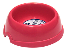 Одинарная миска для кошек Хорошка, пластик, розовый, 0.2 л