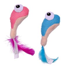 Игрушка для кошек Petstages Dental Креветки с кошачьей мятой, 2 шт, 23 г, 8,9х3,2 см