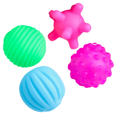 Подарочный набор резиновых игрушек Новогодний домик, 4 шт. Sima-Land