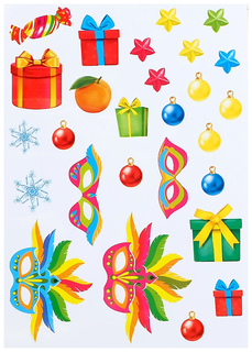 Игровой набор со светящимися наклейками Новогодний переполох Забияка