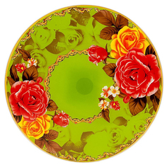 Блюдо Best Home Kitchen Вращающееся Розы (30х2 см)