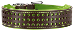 Ошейник для собак Hunter Basic Marbella 47 см коричневый и зеленый