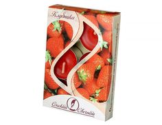Ароматические свечи Омский Свечной клубника 3,8х1,6 см 001806-свеча