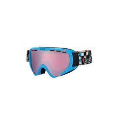 Горнолыжная маска Bolle Explorer 2016 Shiny Blue Checker/Vermillon Gun S
