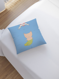 JoyArty Наволочка декоративная «Счастливая которыбка» на молнии, 45x45 см