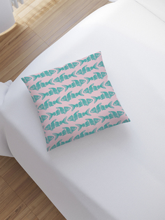 JoyArty Наволочка декоративная «Много половин» на молнии, 45x45 см