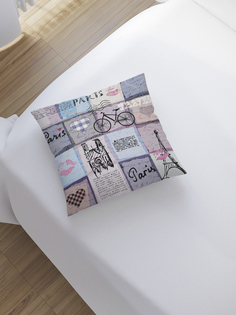 JoyArty Наволочка декоративная «Париж для путешествий» на молнии, 45x45 см