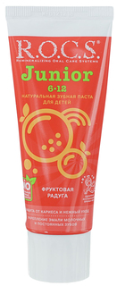 Зубная паста R.O.C.S. Junior "Фруктовая радуга" 6-12 лет, 74 г R.O.C.S.