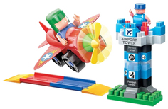 Конструктор «Самолёт, взлетная полоса и КДП» Bauer Бауэр