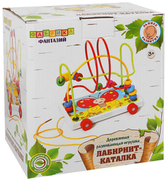 Лабиринт-Каталка "Дружные зверята", в ассортименте 54371 Фабрика фантазий