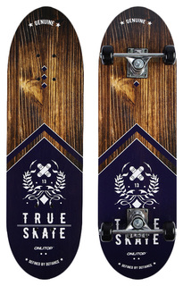 Скейтборд подростковый TRUE SKATE, 71х20 см, колёса PVC d=50 мм ONLITOP