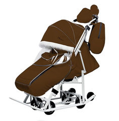 Санки-Коляска PIKATE АРКТИК Шоколад