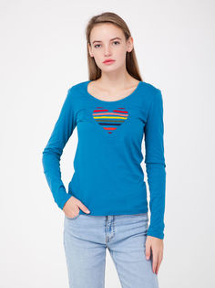Лонгслив женский Little Marcel 313318 голубой XS