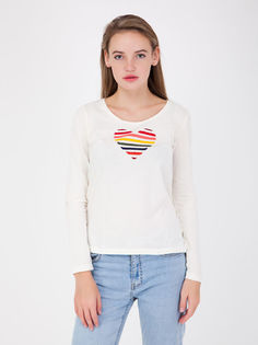 Лонгслив женский Little Marcel 313908 белый XS