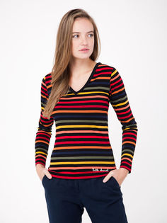 Лонгслив женский Little Marcel LM_H12IIF035232 мультиколор XS