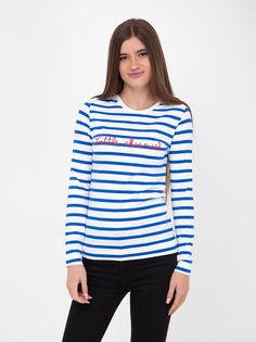 Лонгслив женский Little Marcel E12IIF004085M белый/синий XS