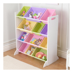 Kidkraft Система для хранения с 12 контейнерами белая Kidkraft 15450_KE